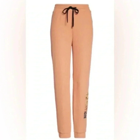 New $150 P.E. NATION Peach Bloom Waffle Rebound Track Pants SzXS Ombré Logo